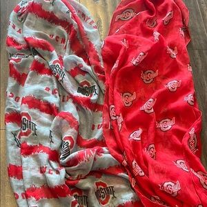 Ohio State Buckeyes Red and Gray infinity  Scarves